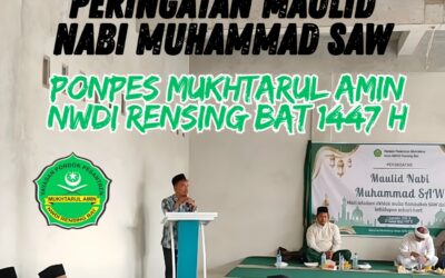 Ponpes Mukhtarul Amin NWDI Rensing Bat Peringati Maulid Nabi 1447 H